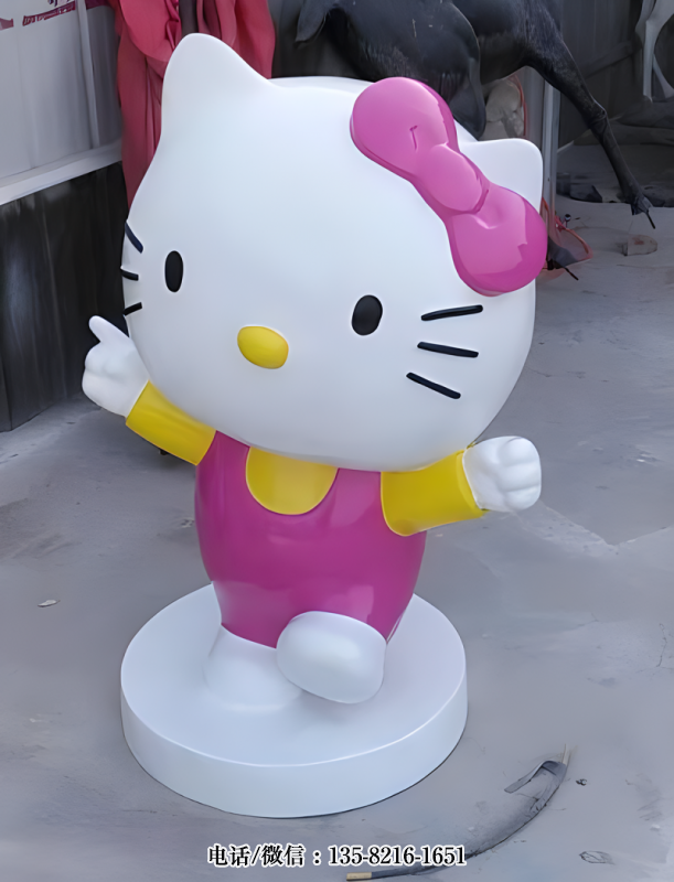 玻璃鋼HelloKitty卡通貓雕塑 (4)